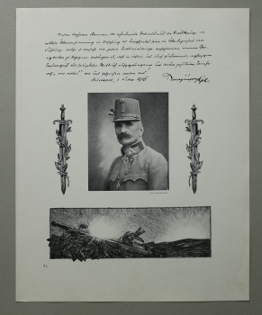Patriotik Blatt / Karl Tersztyanszky von Nadas / General der Reserve / Slowakei Österreich / 1917 / 1. Weltkrieg 1.WK WWI
